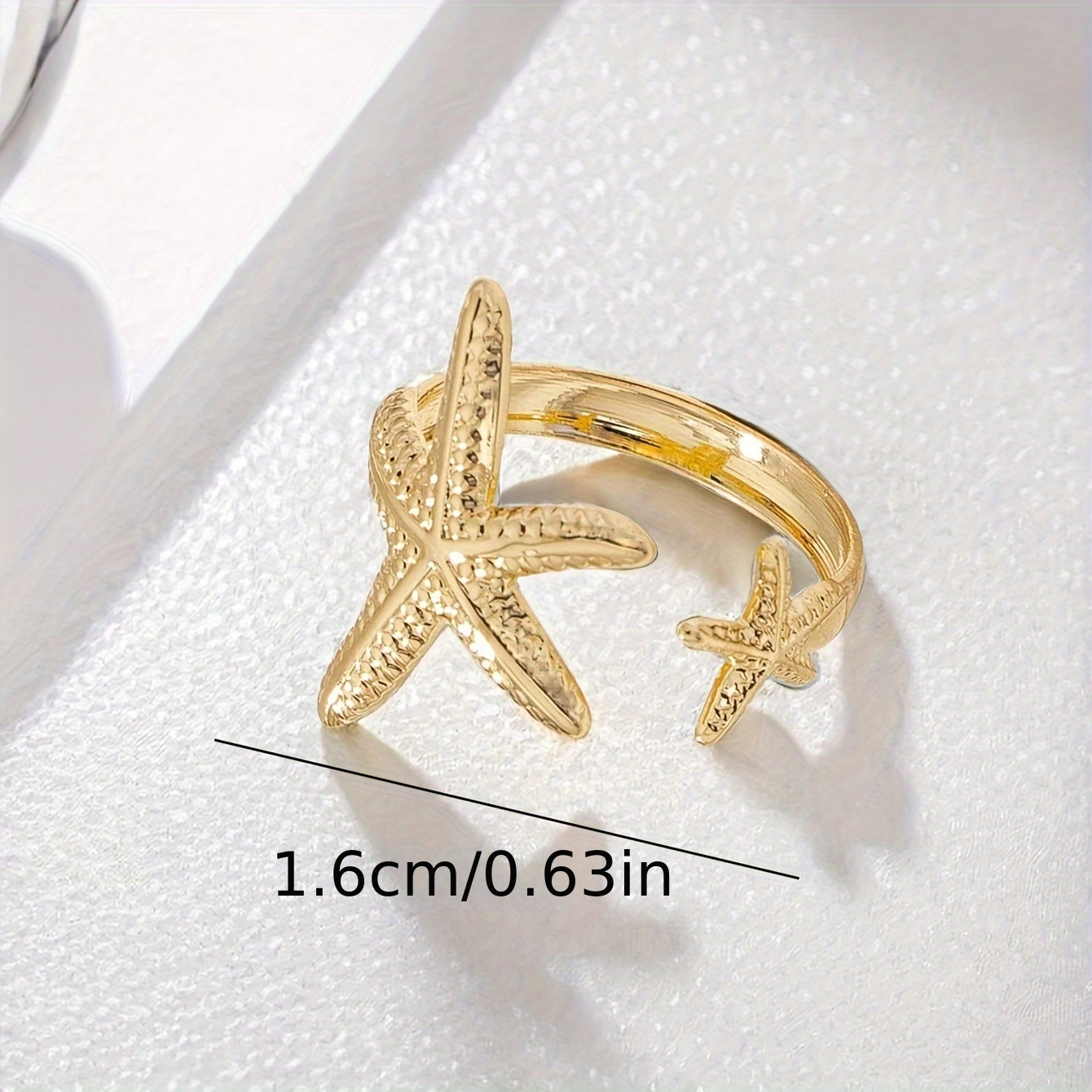 Boho Style Starfish Toe Ring Open Band Iron Jewelry